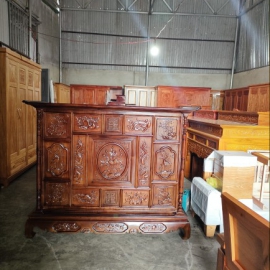 Tủ thờ gỗ tràm 175x69x127