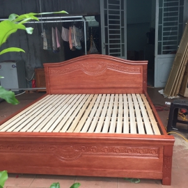 Giường ngủ gỗ còng( Nệm 1,6m x 2m)