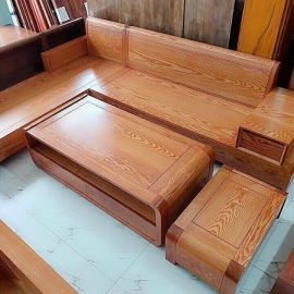 Sofa góc gỗ sồi 2,7m x 2m