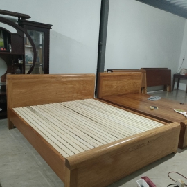 Giường ngủ gỗ đinh hương vạt thường 1.6m
